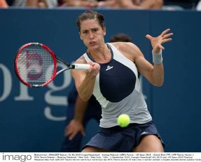 Andrea Petkovic (GER) Tennis - US Open 2015 - Grand Slam ITF ATP Tennis Herren WTA Tennis Damen - Flushing Meadows - New York - New York - USA - 1 September 2015. Juergen Hasenkopf