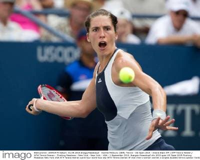 Andrea Petkovic (GER) Tennis - US Open 2015 - Grand Slam ITF ATP Tennis Herren WTA Tennis Damen - Flushing Meadows - New York - New York - USA - 1 September 2015. Juergen Hasenkopf