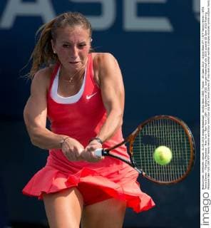 Annika Beck (GER) Tennis - US Open 2015 - Grand Slam ITF ATP Tennis Herren WTA Tennis Damen - Flushing Meadows - New York - New York - USA - 1 September 2015. Juergen Hasenkopf