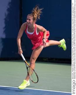 Annika Beck (GER) Tennis - US Open 2015 - Grand Slam ITF ATP Tennis Herren WTA Tennis Damen - Flushing Meadows - New York - New York - USA - 1 September 2015. Juergen Hasenkopf