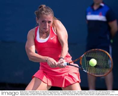 Annika Beck (GER) Tennis - US Open 2015 - Grand Slam ITF ATP Tennis Herren WTA Tennis Damen - Flushing Meadows - New York - New York - USA - 1 September 2015. Juergen Hasenkopf