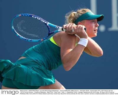 Carina Witthoeft (GER) Tennis - US Open 2015 - Grand Slam ITF ATP Tennis Herren WTA Tennis Damen - Flushing Meadows - New York - New York - USA - 1 September 2015. Juergen Hasenkopf