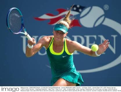 Carina Witthoeft (GER) Tennis - US Open 2015 - Grand Slam ITF ATP Tennis Herren WTA Tennis Damen - Flushing Meadows - New York - New York - USA - 1 September 2015. Juergen Hasenkopf