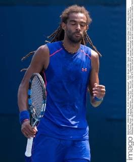 Dustin Brown (GER) Tennis - US Open 2015 - Grand Slam ITF ATP Tennis Herren WTA Tennis Damen - Flushing Meadows - New York - New York - USA - 1 September 2015. Juergen Hasenkopf