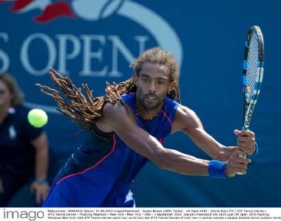 Dustin Brown (GER) Tennis - US Open 2015 - Grand Slam ITF ATP Tennis Herren WTA Tennis Damen - Flushing Meadows - New York - New York - USA - 1 September 2015. Juergen Hasenkopf