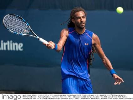 Dustin Brown (GER) Tennis - US Open 2015 - Grand Slam ITF ATP Tennis Herren WTA Tennis Damen - Flushing Meadows - New York - New York - USA - 1 September 2015. Juergen Hasenkopf