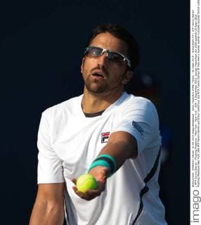 Janko Tipsarevic (SRB) Tennis - US Open 2015 - Grand Slam ITF ATP Tennis Herren WTA Tennis Damen - Flushing Meadows - New York - New York - USA - 1 September 2015. Juergen Hasenkopf