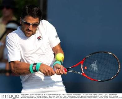 Janko Tipsarevic (SRB) Tennis - US Open 2015 - Grand Slam ITF ATP Tennis Herren WTA Tennis Damen - Flushing Meadows - New York - New York - USA - 1 September 2015. Juergen Hasenkopf