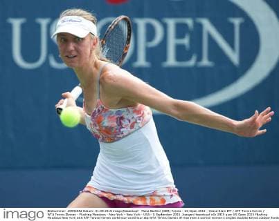 Mona Barthel (GER) Tennis - US Open 2015 - Grand Slam ITF ATP Tennis Herren WTA Tennis Damen - Flushing Meadows - New York - New York - USA - 1 September 2015. Juergen Hasenkopf