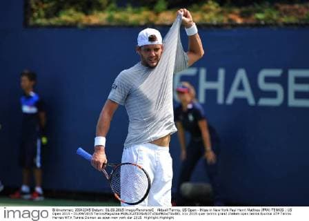 Aktuell Tennis, US Open - Hitze in New York Paul Henri Mathieu (FRA) TENNIS : US Open 2015 - 01 09 2015 TennisMagazine 