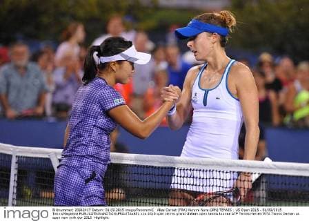 Alize Cornet (FRA) Kurumi Nara (JPN) TENNIS : US Open 2015 - 01 09 2015 TennisMagazine 