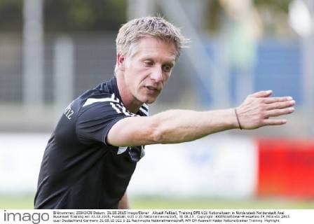 Aktuell Fußball, Training DFB U21 Nationalteam in Norderstedt Norderstedt Axel Busenkell Training am 31.08.2015, Fussball, U21 U 21 Nationalmannschaft, 31.08.15 , Copyright: KOENIG Eibner-Pressefoto EP_FKG