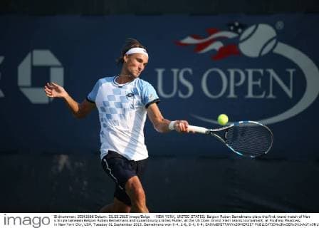 - NEW YORK, UNITED STATES: Belgian Ruben Bemelmans plays the first round match of Men s Single between Belgian Ruben Bemelmans and Luxembourg s Gilles Muller, at the US Open Grand Slam tennis tournament, at Flushing Meadows, in New York City, USA, Tuesday 01 September 2015. Bemelmans won 6-4, 1-6, 6-4, 6-4; SARAxBRITTANYxSOMERSET  x04691954x