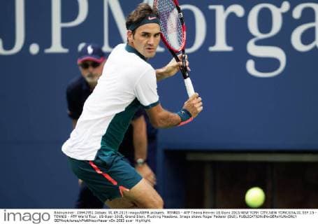 TENNIS - ATP Tennis Herren US Open 2015 NEW YORK CITY,NEW YORK,USA,01.SEP.15 - TENNIS - ATP World Tour, US Open 2015, Grand Slam, Flushing Meadows. Image shows Roger Federer (SUI). GEPAxpictures xMatthiasxHauer