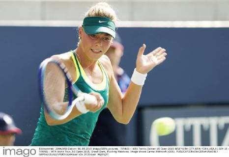 TENNIS - WTA Tennis Damen US Open 2015 NEW YORK CITY,NEW YORK,USA,01.SEP.15 - TENNIS - WTA World Tour, US Open 2015, Grand Slam, Flushing Meadows. Image shows Carina Witthoeft (GER). GEPAxpictures xMatthiasxHauer