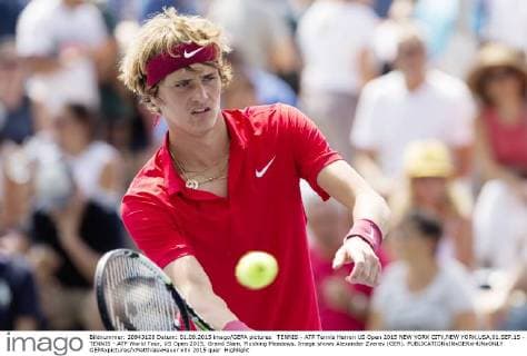 TENNIS - ATP Tennis Herren US Open 2015 NEW YORK CITY,NEW YORK,USA,01.SEP.15 - TENNIS - ATP World Tour, US Open 2015, Grand Slam, Flushing Meadows. Image shows Alexander Zverev (GER). GEPAxpictures xMatthiasxHauer