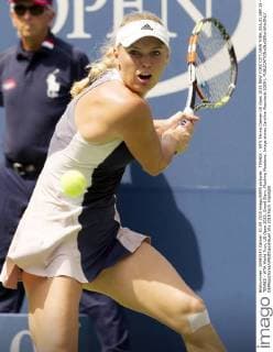 TENNIS - WTA Tennis Damen US Open 2015 NEW YORK CITY,NEW YORK,USA,01.SEP.15 - TENNIS - WTA World Tour, US Open 2015, Grand Slam, Flushing Meadows. Image shows Caroline Wozniacki (DEN). GEPAxpictures xMatthiasxHauer