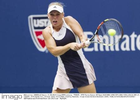 TENNIS - WTA Tennis Damen US Open 2015 NEW YORK CITY,NEW YORK,USA,01.SEP.15 - TENNIS - WTA World Tour, US Open 2015, Grand Slam, Flushing Meadows. Image shows Caroline Wozniacki (DEN). GEPAxpictures xMatthiasxHauer