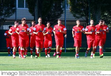 Aktuell Fußball, Training Nationalteam Österreich Wien 01.09.2015, Ernst Happel Stadion, Wien, AUT, UEFA EURO EM Europameisterschaft Fussball 2016 Qualifikation, Oesterreich vs Moldawien, Gruppe G, Training Oesterreich, im Bild die Mannschaft von Oesterreich during a training session of Team Austria (AUT) in front of the UEFA European Championship EM Europameisterschaft Qualifier Match between Austria (AUT) and Moldova (MDA) at the Ernst Happel Stadion, Vienna, Austria on 2015 09 01. EX_PUC