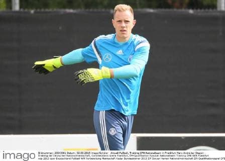 Aktuell Fußball, Training DFB Nationalteam in Frankfurt Marc-Andre ter Stegen - Training der Deutschen Nationalmannschaft, Commerzbank Arena Frankfurt, EM-Qualifikation