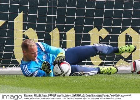 02.09.2015, xjfx, Fussball International, Deutsche Fussball Nationalmannschaft DFB Training und Pressekonferenz, v.l. Marc Andre ter Stegen (Deutsche Fussball Nationalmannschaft DFB)