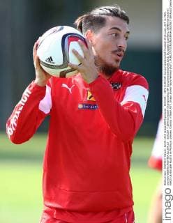 SOCCER - UEFA EURO EM Europameisterschaft Fussball 2016 quali, AUT vs MDA, preview VIENNA,AUSTRIA,02.SEP.15 - SOCCER - UEFA European Championship EM Europameisterschaft 2016, European Qualifiers, OEFB international match Länderspiel Austria vs Moldova, preview, training of team AUT. Image shows Yasin Pehlivan (AUT). GEPAxpictures xChristianxOrt