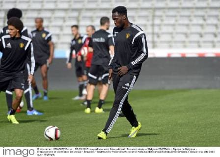 Romelu Lukaku of Belgium FOOTBALL : Equipe de Belgique - Entrainement et conference de presse - Bruxelles - 02 09 2015 Photonews Panoramic 