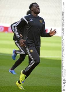Romelu Lukaku of Belgium FOOTBALL : Equipe de Belgique - Entrainement et conference de presse - Bruxelles - 02 09 2015 Photonews Panoramic 