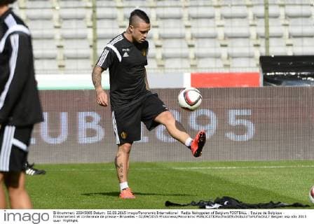 Radja Nainggolan of Belgium FOOTBALL : Equipe de Belgique - Entrainement et conference de presse - Bruxelles - 02 09 2015 Photonews Panoramic 