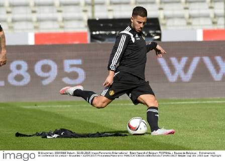 Eden Hazard of Belgium FOOTBALL : Equipe de Belgique - Entrainement et conference de presse - Bruxelles - 02 09 2015 Photonews Panoramic 