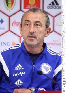 - BRUSSELS, BELGIUM: Bosnian head coach Mehmed Bazdarevic pictured during a press conference PK Pressekonferenz of Bosnia and Herzegovina national soccer team, Wednesday 02 September 2015, in Brussels King Baudouin stadium (Stade Roi Baudouin - Koning Boudewijnsatdion). The Red Devils are playing Euro 2016 qualification games against Bosnia tomorrow. Tuesday BRUNOxFAHY  x04692344x