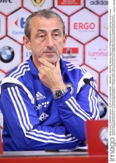 - BRUSSELS, BELGIUM: Bosnian head coach Mehmed Bazdarevic pictured during a press conference PK Pressekonferenz of Bosnia and Herzegovina national soccer team, Wednesday 02 September 2015, in Brussels King Baudouin stadium (Stade Roi Baudouin - Koning Boudewijnsatdion). The Red Devils are playing Euro 2016 qualification games against Bosnia tomorrow. Tuesday BRUNOxFAHY  x04692338x