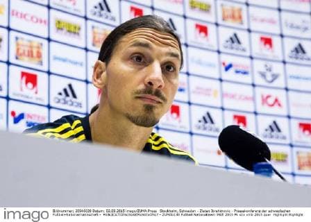 Stockholm, Schweden - Zlatan Ibrahimovic - Pressekonferenz der schwedischen Fußball-Nationalmannschaft -  - ZUMAb138