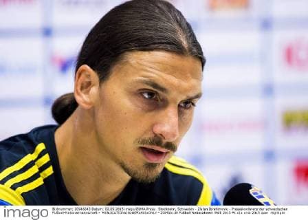 Stockholm, Schweden - Zlatan Ibrahimovic - Pressekonferenz der schwedischen Fußball-Nationalmannschaft -  - ZUMAb138