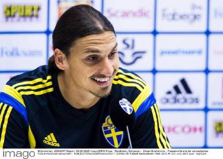 Stockholm, Schweden - Zlatan Ibrahimovic - Pressekonferenz der schwedischen Fußball-Nationalmannschaft -  - ZUMAb138