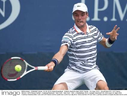 Roberto Bautista-Agut (ESP) Tennis - US Open 2015 - Grand Slam ITF ATP Tennis Herren WTA Tennis Damen - Flushing Meadows - New York - New York - USA - 2 September 2015. Juergen Hasenkopf