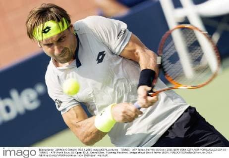 TENNIS - ATP Tennis Herren US Open 2015 NEW YORK CITY,NEW YORK,USA,02.SEP.15 - TENNIS - ATP World Tour, US Open 2015, Grand Slam, Flushing Meadows. Image shows David Ferrer (ESP). GEPAxpictures xMatthiasxHauer