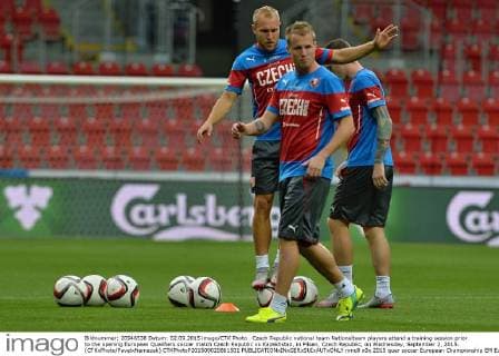 Czech Republic national team Nationalteam players attend a training session prior to the opening European Qualifiers soccer match Czech Republic vs Kazakhstan, in Pilsen, Czech Republic, on Wednesday, September 2, 2015. (CTKxPhoto PavelxNemecek) CTKPhotoP201509020861501  nmc8