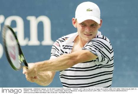 TENNIS - ATP Tennis Herren US Open 2015 NEW YORK CITY,NEW YORK,USA,02.SEP.15 - TENNIS - ATP World Tour, US Open 2015, Grand Slam, Flushing Meadows. Image shows David Goffin (BEL). GEPAxpictures xMatthiasxHauer