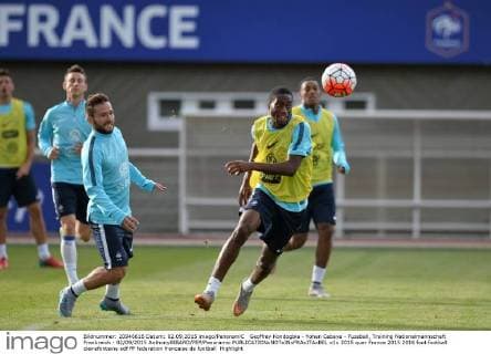 Geoffrey Kondogbia - Yohan Cabaye - Fussball, Training Nationalmannschaft Frankreich - 02 09 2015 AnthonyBIBARD FEP Panoramic 