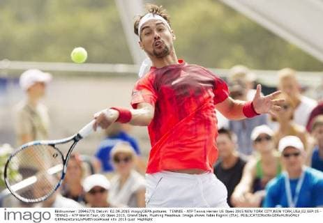TENNIS - ATP Tennis Herren US Open 2015 NEW YORK CITY,NEW YORK,USA,02.SEP.15 - TENNIS - ATP World Tour, US Open 2015, Grand Slam, Flushing Meadows. Image shows Fabio Fognini (ITA). GEPAxpictures xMatthiasxHauer