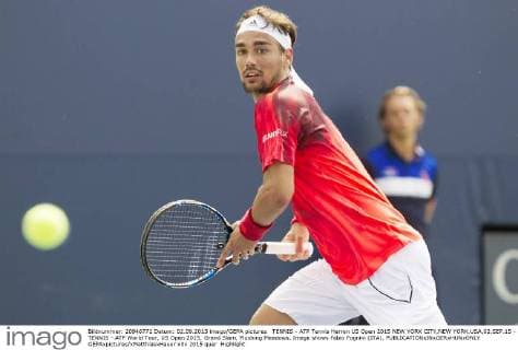 TENNIS - ATP Tennis Herren US Open 2015 NEW YORK CITY,NEW YORK,USA,02.SEP.15 - TENNIS - ATP World Tour, US Open 2015, Grand Slam, Flushing Meadows. Image shows Fabio Fognini (ITA). GEPAxpictures xMatthiasxHauer
