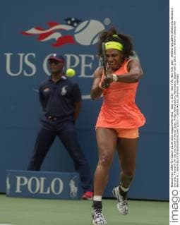 Sept. 2, 2015 - New York, New York, USA - SERENA WILLIAMS defeats Kiki Bertens in two sets, 7-6 and 6-3 in the 2nd round of the US Open, Arthur Ashe Stadium, Wednesday, September 2, 2015. Serena Williams defeats Kiki Bertens In 2 Sets - ZUMAb148