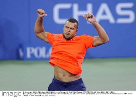Jo Wilfried Tsonga (FRA) TENNIS : US Open 2015 - 02 09 2015 TennisMagazine Panoramic 
