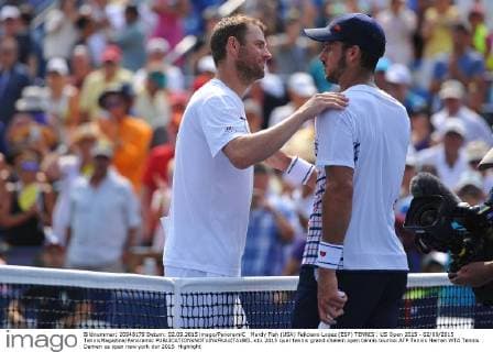 Mardy Fish (USA) Feliciano Lopez (ESP) TENNIS : US Open 2015 - 02 09 2015 TennisMagazine Panoramic 