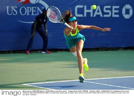 Oceane Dodin (FRA) TENNIS : US Open 2015 - 02 09 2015 TennisMagazine Panoramic 