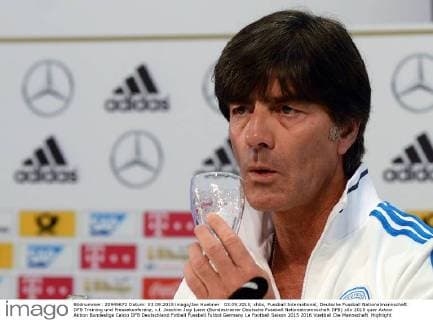 03.09.2015, xhbx, Fussball International, Deutsche Fussball Nationalmannschaft DFB Training und Pressekonferenz, v.l. Joachim Jogi Loew (Bundestrainer Deutsche Fussball Nationalmannschaft DFB)
