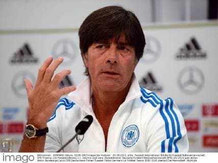 03.09.2015, xhbx, Fussball International, Deutsche Fussball Nationalmannschaft DFB Training und Pressekonferenz, v.l. Joachim Jogi Loew (Bundestrainer Deutsche Fussball Nationalmannschaft DFB)
