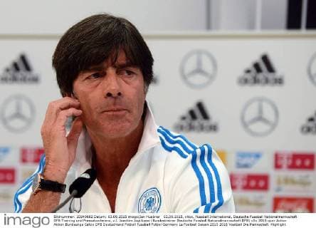 03.09.2015, xhbx, Fussball International, Deutsche Fussball Nationalmannschaft DFB Training und Pressekonferenz, v.l. Joachim Jogi Loew (Bundestrainer Deutsche Fussball Nationalmannschaft DFB)