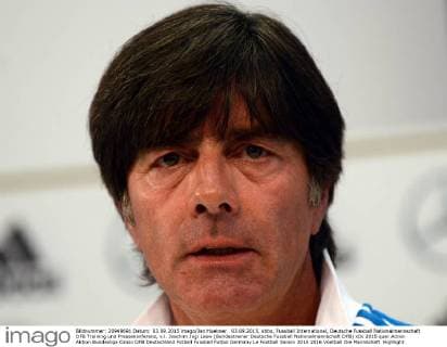 03.09.2015, xhbx, Fussball International, Deutsche Fussball Nationalmannschaft DFB Training und Pressekonferenz, v.l. Joachim Jogi Loew (Bundestrainer Deutsche Fussball Nationalmannschaft DFB)